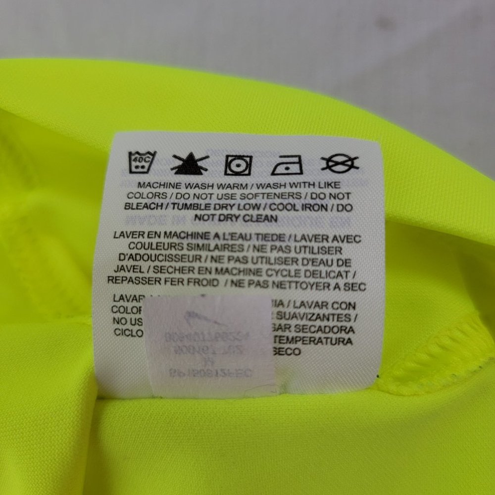 Nike Golf Tour Performance Dri-Fit Polo Shirt Collared Neon Yellow Men's Medium - Picture 8 of 10